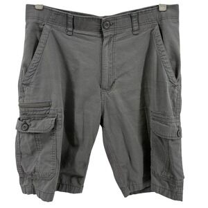 WearFirst Cargo Shorts Mens 36 Gray Utility Gorpcore Outdoor Hiking Casual